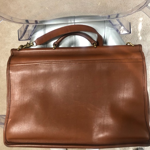 Vintage Coach Portfolio Beekman British Tan - Picture 2 of 13